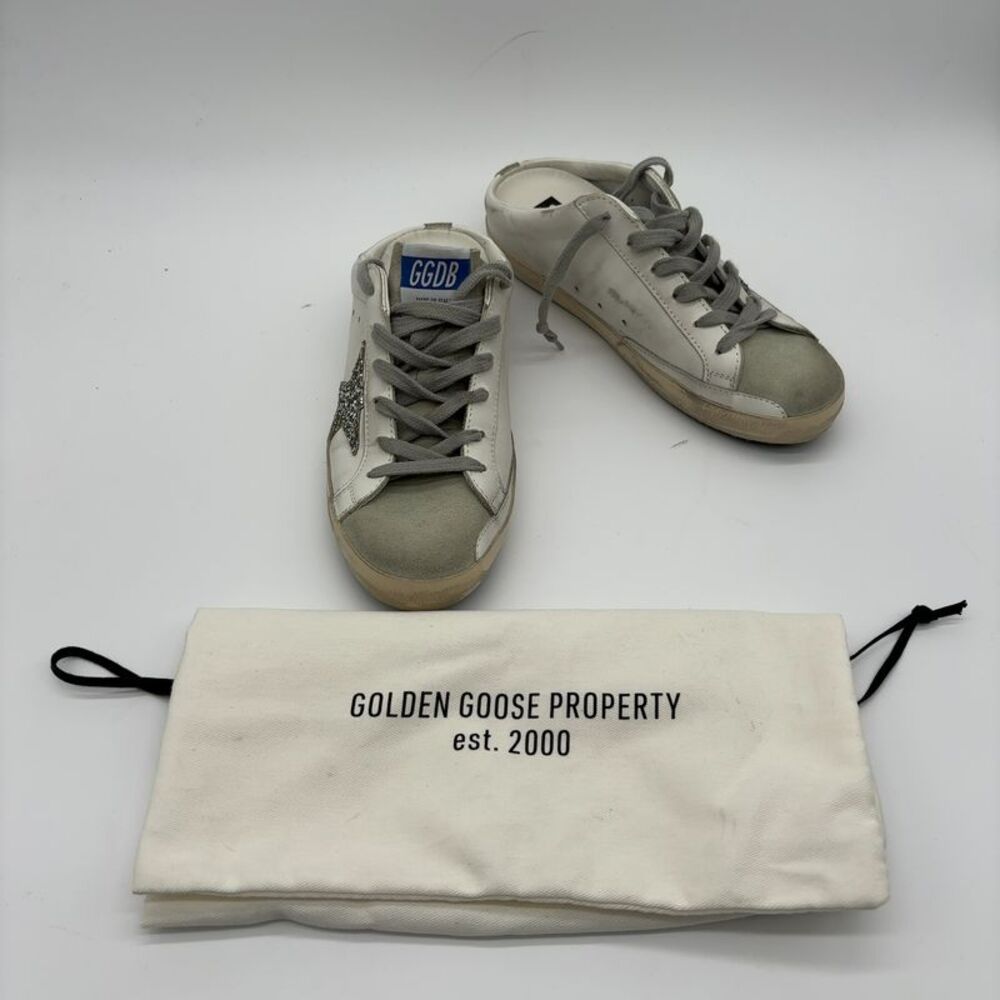 Golden Goose Leather Slip-On Sneakers